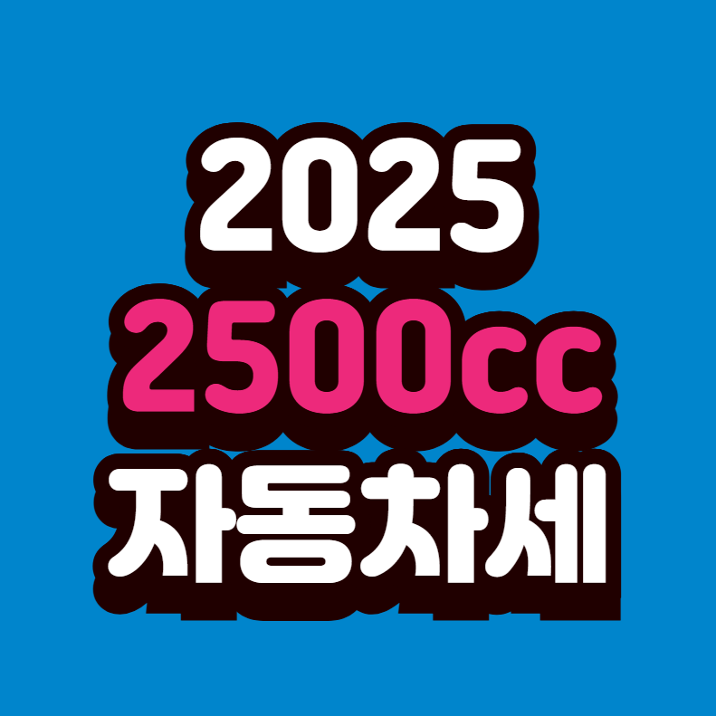 2500cc 자동차세